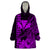 Kakau Polynesian Tribal Hawaiian Turtle with Kanaka Maoli Purple Wearable Blanket Hoodie LT9 Unisex One Size - Polynesian Pride