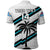 (Custom Text and Number) Fiji Rugby Tapa Pattern Fijian 7s White Polo Shirt LT14 - Polynesian Pride