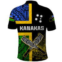 Australian South Sea Islanders Flag Style Polo Shirt LT14 - Polynesian Pride