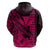 Kakau Polynesian Tribal Hawaiian Turtle with Kanaka Maoli Pink Hoodie LT9 - Polynesian Pride