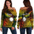 (Custom Personalised) Nauru Polynesian Hibiscus Naoero Reggae Off Shoulder Sweater LT14 Women Reggae - Polynesian Pride