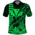 Custom Kakau Polynesian Tribal Hawaiian Turtle with Kanaka Maoli Green Polo Shirt LT9 Green - Polynesian Pride