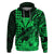 Custom Kakau Polynesian Tribal Hawaiian Turtle with Kanaka Maoli Green Hoodie LT9 - Polynesian Pride