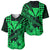 Kakau Polynesian Tribal Hawaiian Turtle with Kanaka Maoli Green Baseball Jersey LT9 Green - Polynesian Pride