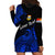 (Custom Personalised) Ribaberiki Kiribati Coat Of Arms Mix Blue Polynesian Hoodie Dress LT14 - Polynesian Pride