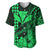 Kakau Polynesian Tribal Hawaiian Turtle with Kanaka Maoli Green Baseball Jersey LT9 - Polynesian Pride