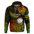 Custom Nauru Polynesian Hoodie Hibiscus Naoero Reggae LT14 - Polynesian Pride