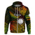 Custom Nauru Polynesian Hoodie Hibiscus Naoero Reggae LT14 - Polynesian Pride