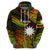 Custom Nauru Polynesian Hoodie Hibiscus Naoero Reggae LT14 - Polynesian Pride