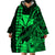 Kakau Polynesian Tribal Hawaiian Turtle with Kanaka Maoli Green Wearable Blanket Hoodie LT9 - Polynesian Pride