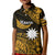 (Custom Personalised) Nauru Polynesian Hibiscus Naoero Glod Kid Polo Shirt LT14 Kid Gold - Polynesian Pride