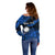 (Custom Personalised) Nauru Polynesian Hibiscus Naoero Blue Off Shoulder Sweater LT14 - Polynesian Pride