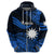 Custom Nauru Polynesian Hoodie Hibiscus Naoero Blue LT14 - Polynesian Pride