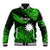 (Custom Personalised) Nauru Polynesian Hibiscus Naoero Green Baseball Jacket LT14 Unisex Green - Polynesian Pride