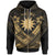 Nauru Polynesian Zip up Hoodie Nauru Gold Seal Camisole Hibiscus Style Unisex Gold - Polynesian Pride