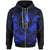 Yap Custom Polynesian Zip up Hoodie Yap Blue Seal Camisole Hibiscus Style Unisex Blue - Polynesian Pride