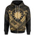 Nauru Polynesian Custom Zip up Hoodie Nauru Gold Seal Camisole Hibiscus Style Unisex Gold - Polynesian Pride