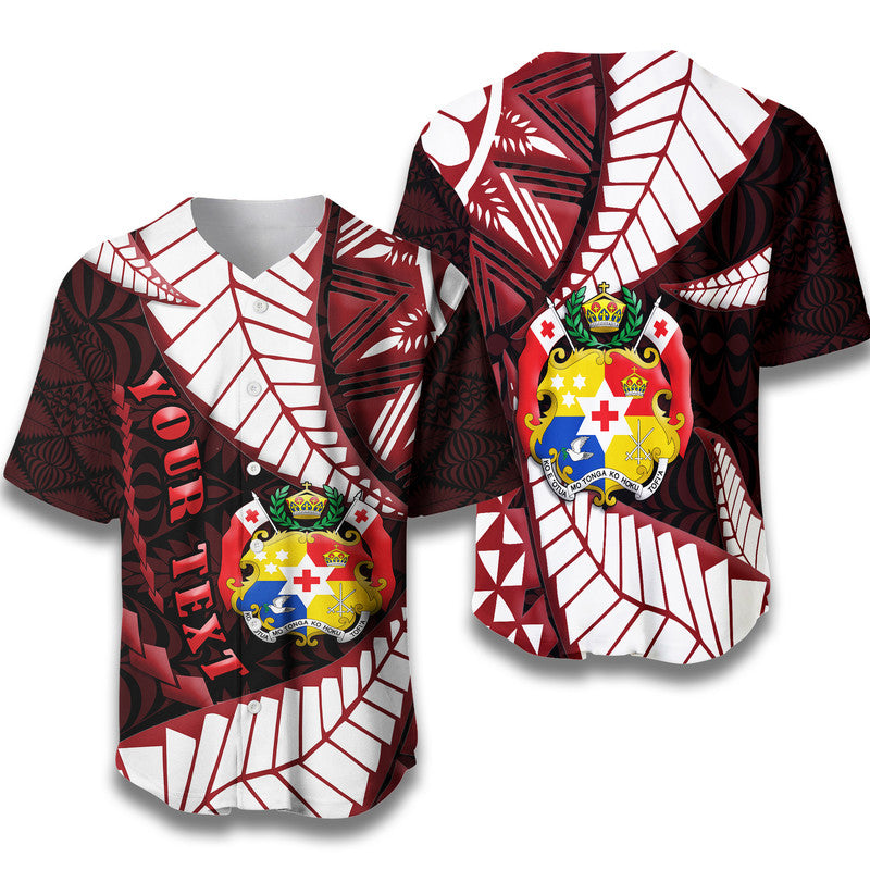 (Custom Personalised) Tonga Emancipation Day Baseball Jersey Kupesi Pattern No.2 Black LT9 6XL - Polynesian Pride