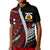 Custom Tonga High School 75th Anniversary Polo Shirt Black Polynesian Minimalist Style LT9 Kid Black - Polynesian Pride