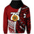 Custom Tonga High School 75th Anniversary Hoodie Red Polynesian Minimalist Style LT9 - Polynesian Pride