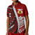 Tonga High School 75th Anniversary Polo Shirt Red Polynesian Minimalist Style LT9 Kid Red - Polynesian Pride