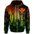 Polynesian Hawaii Kanaka Maoli Custom Zip up Hoodie Polynesian Wings (Reggae) Unisex Reggae - Polynesian Pride