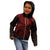 Fiji Polynesian Custom Zip up Hoodie Fiji Waves (Red) Kid Red - Polynesian Pride