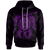 American Samoa Polynesian Custom Hoodie Vintage Polynesian Turtle (Purple) Unisex Purple - Polynesian Pride