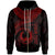 Pohnpei Polynesian Custom Zip up Hoodie Pohnpei Waves (Red) Unisex Red - Polynesian Pride