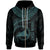 Tokelau Polynesian Custom Zip up Hoodie Tokelau Waves (Turquoise) Unisex Turquoise - Polynesian Pride