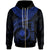 Marshall Islands Polynesian Custom Zip up Hoodie Marshall Islands Waves (Blue) Unisex Blue - Polynesian Pride