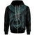 Guam Polynesian Custom Zip up Hoodie Guam Waves (Turquoise) Unisex Turquoise - Polynesian Pride