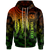 Polynesian Hawaii Custom Zip up Hoodie Polynesian Wings (Reggae) Unisex Reggae - Polynesian Pride