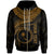 Chuuk Polynesian Custom Zip up Hoodie Chuuk Waves (Golden) Unisex Golden - Polynesian Pride