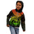 Guam Polynesian Custom Zip up Hoodie Guam Waves (Reggae) - Polynesian Pride