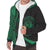 Hawaii Coat of Arms Green Polynesian Sherpa Hoodie - Circle Style AH - Polynesian Pride