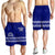 Tonga Tupou College Toloa Men Shorts 156 Years Anniversary Tongan Ngatu LT13 Blue - Polynesian Pride