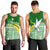 Tailevu Rugby Men Tank Top Fiji Rugby Tapa Pattern Green LT13 Green - Polynesian Pride