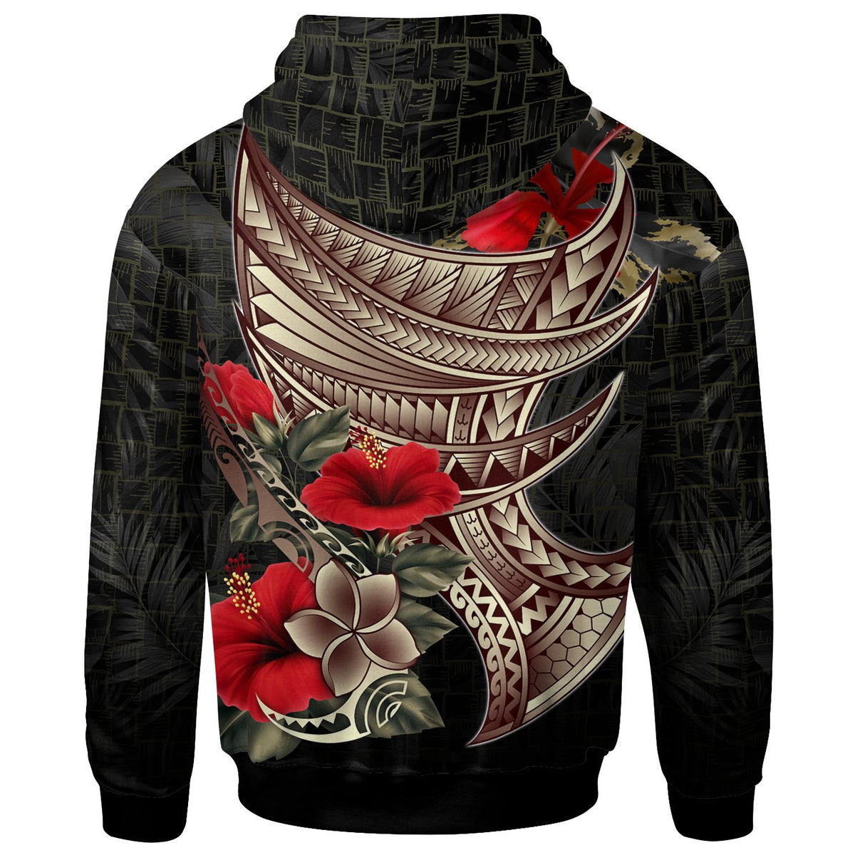American Samoa Hoodie Polynesian Tribal Vintage Style - Polynesian Pride