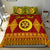 (Custom Personalised) Tonga High School Bedding Set Tongan Ngatu LT13 Red - Polynesian Pride