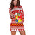 Tonga Kilisimasi Fiefia Hoodie Dress Merry Christmas with Tongan Pattern LT13 - Polynesian Pride