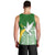 Tailevu Rugby Men Tank Top Fiji Rugby Tapa Pattern Green LT13 - Polynesian Pride