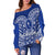 (Custom Personalised) Chuuk Micronesia Off Shoulder Sweater Simple Pattern LT13 - Polynesian Pride