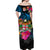 Fiji Off Shoulder Long Dress Alluring Polynesia and Tropical Flowers LT13 - Polynesian Pride