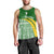 Tailevu Rugby Men Tank Top Fiji Rugby Tapa Pattern Green LT13 - Polynesian Pride