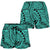 Polynesian Maori Lauhala Turquoise Women's Short Women Turquoise - Polynesian Pride