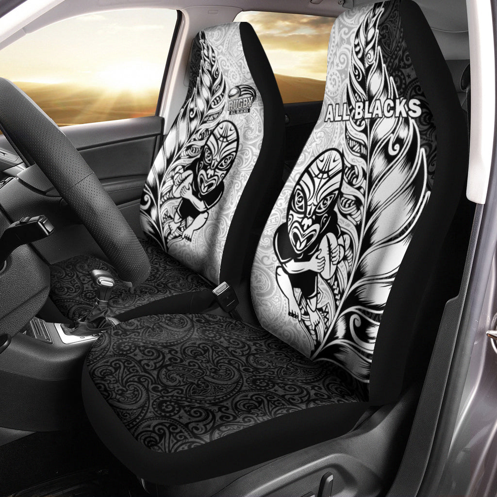 New Zealand Maori All Black Rugby Car Seat Covers - LT2 - Polynesian Pride