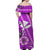 Hawaii Matching Dress and Hawaiian Shirt Kakau Tribal Purple Batik Floral Ver.01 LT13 - Polynesian Pride