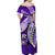 Marquesas Islands Off Shoulder Long Dress Purple Polynesian Pattern Special LT13 - Polynesian Pride