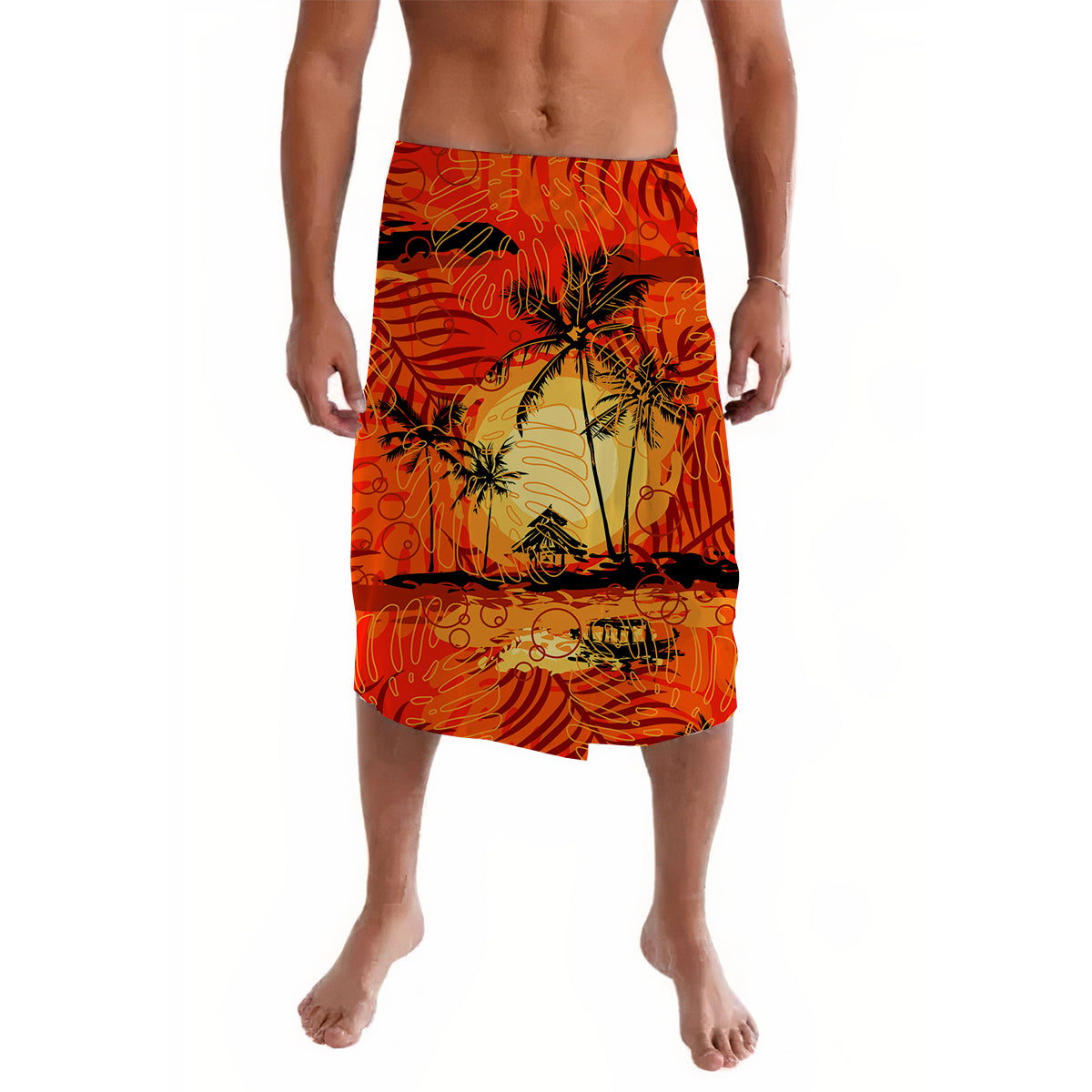 Hawaii Polynesian Lavalava Beautiful Sunshine LT13 Red - Polynesian Pride
